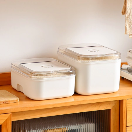 【CL】25Q4#8698-8699 Horizontal Rice bucket for kitchen cabinets 【CL】25Q4#8698-8699 Horizontal Rice bucket for kitchen cabinets